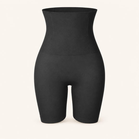 Short moldeador sin costuras negro de cintura alta